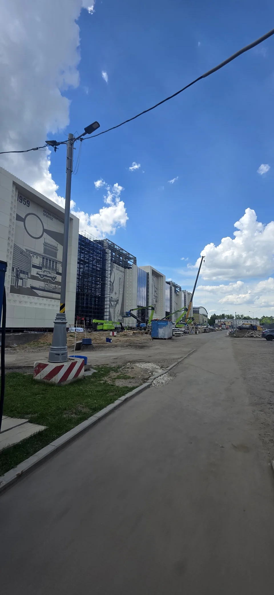 ВДНХ, общий вид строительной площадки